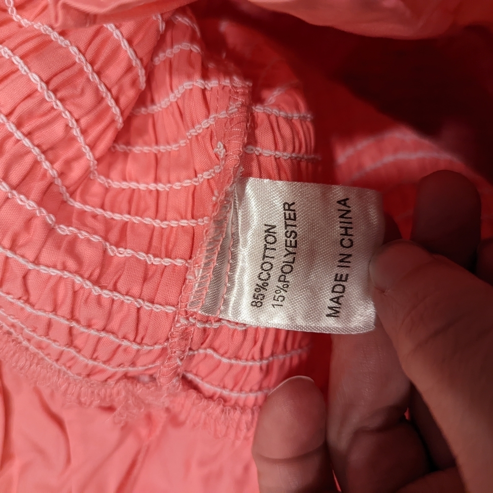 Pink Ruffled Smocked Mini Dress - Picture 2 of 7